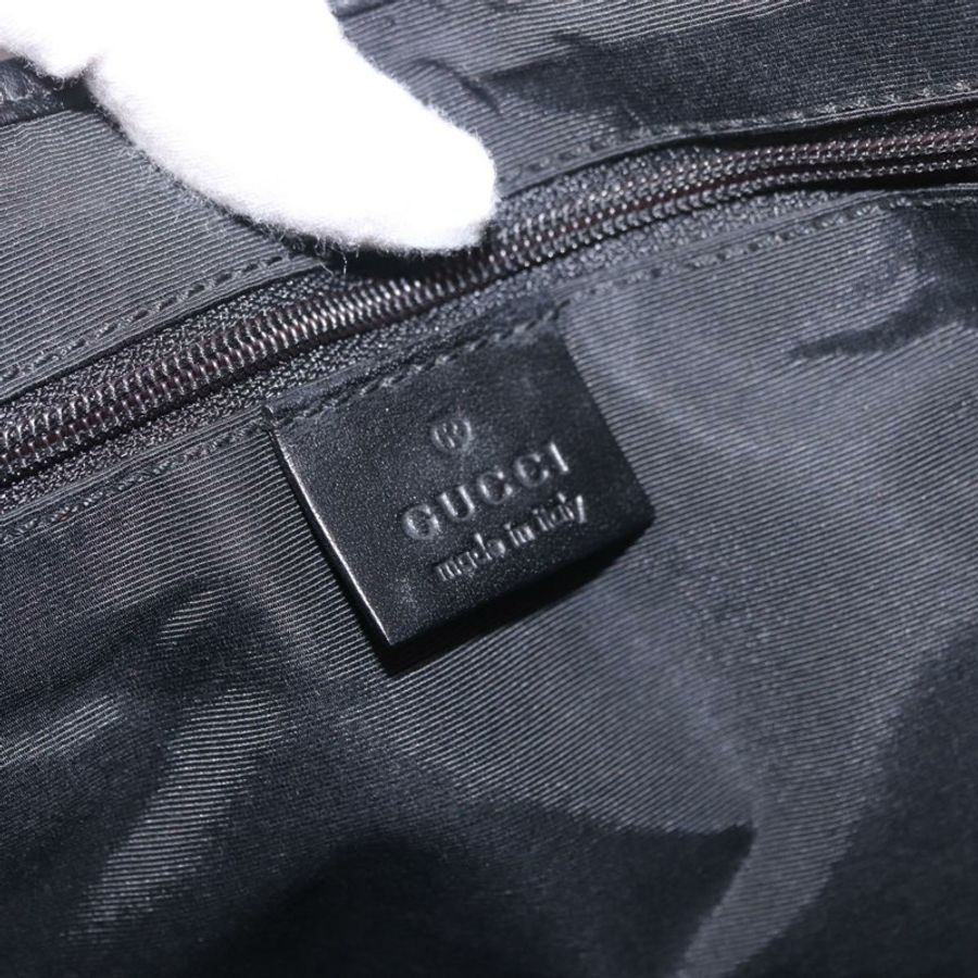 【日本直送】GUCCI GG帆布Jackie肩包 黑色 銀色 00963 正品 183840V-18