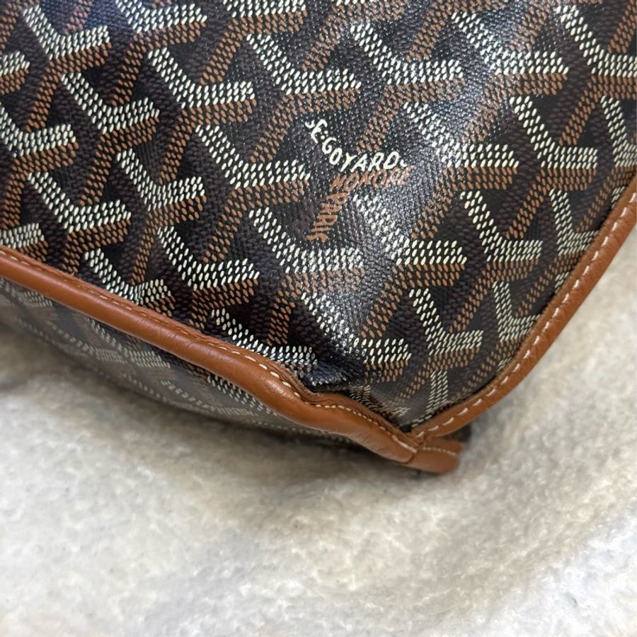 （日本購證🇯🇵）Goyard Anjou Mini Tote 棕色迷你托特-7