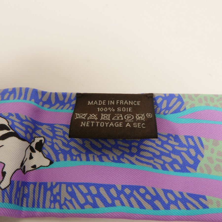 HERMES 絲質Twilly絲巾-6