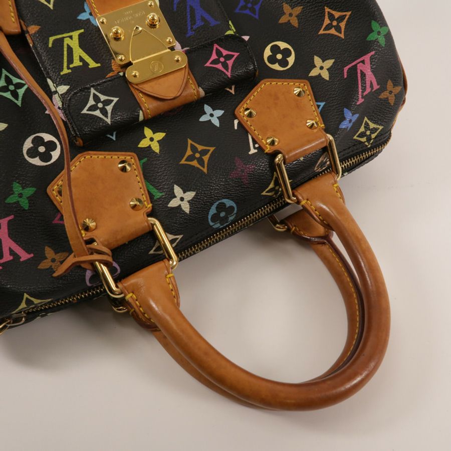 LOUIS VUITTON Monogram Multicolor Speedy 30手挽袋-9