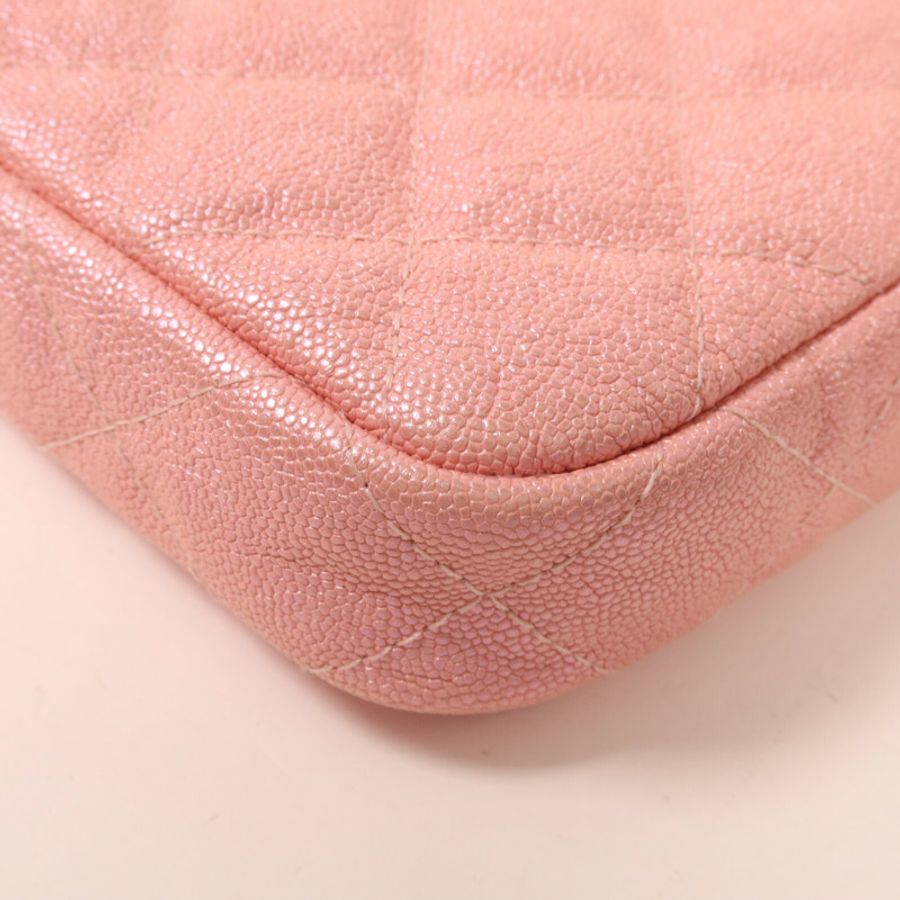 CHANEL 牛皮皮革Chain Shoulder鏈帶肩背袋-18