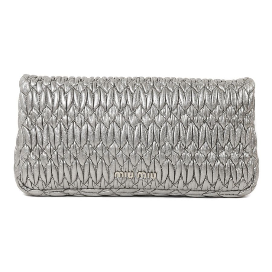 Miu Miu 羊皮皮革Clutch With Chain鏈帶肩背袋-1