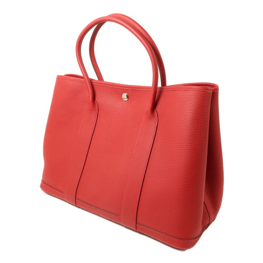 HERMES Negonda皮革Garden Party PM手挽袋Rouge Piment-2
