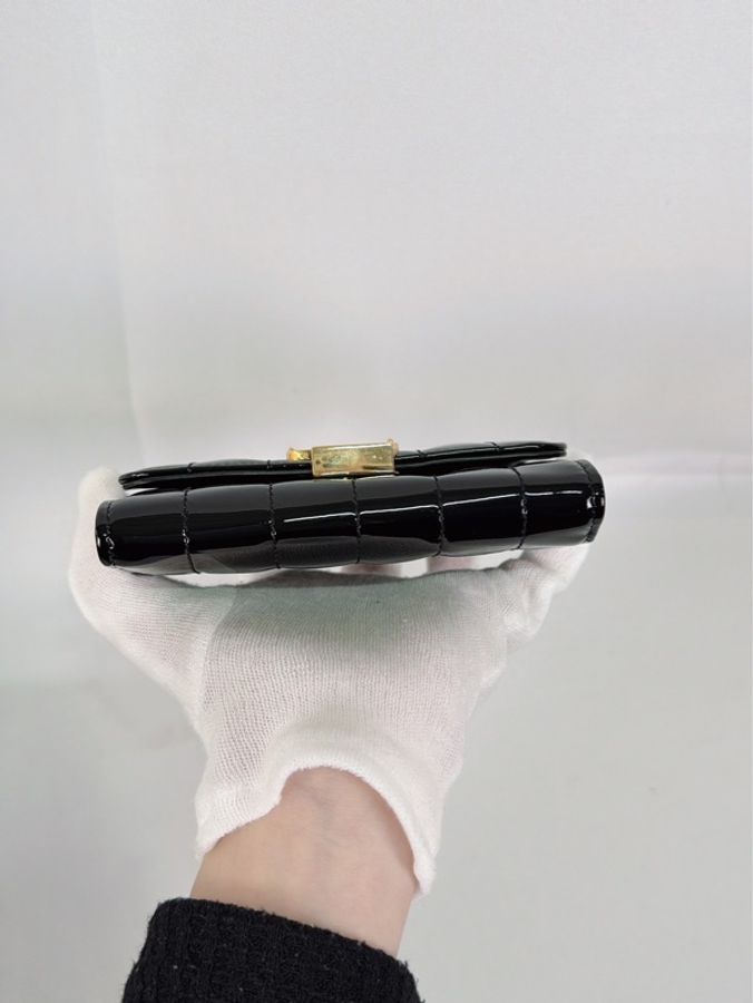 莉亞精品♡  Ysl 539926 漆皮短夾 二手美品-5