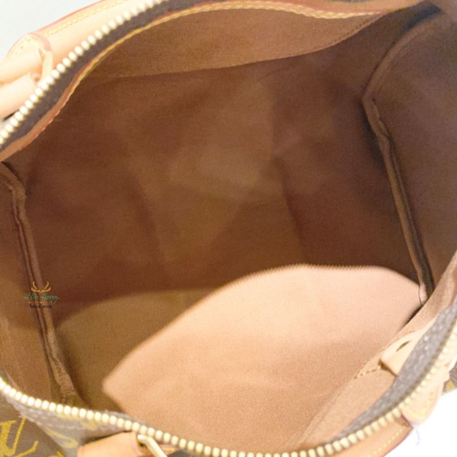 LV M41526 Speedy 30公分 咖啡老花 字紋 波士頓包 手提包 赫本包-12