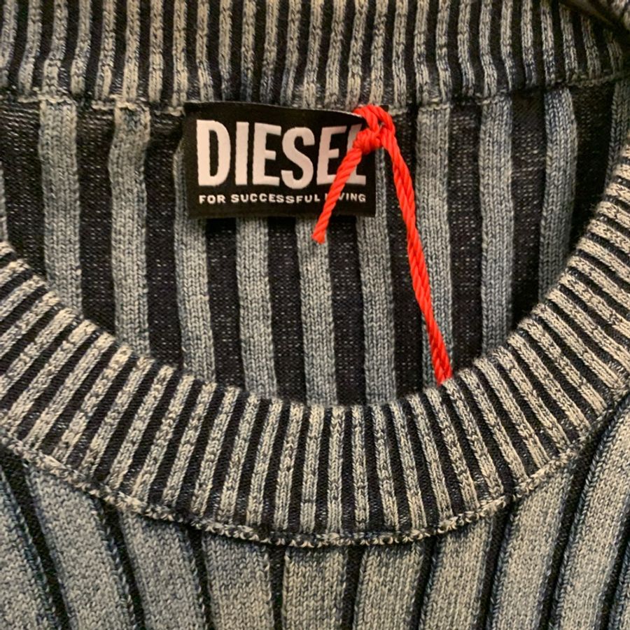 全新正品Diesel牛仔刷色短版上衣 短袖短版-2