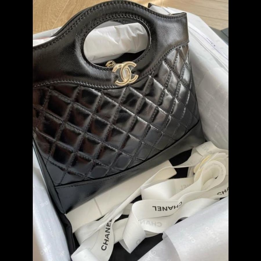 chanel 31bag mini 黑金 全新全配台灣現貨-4
