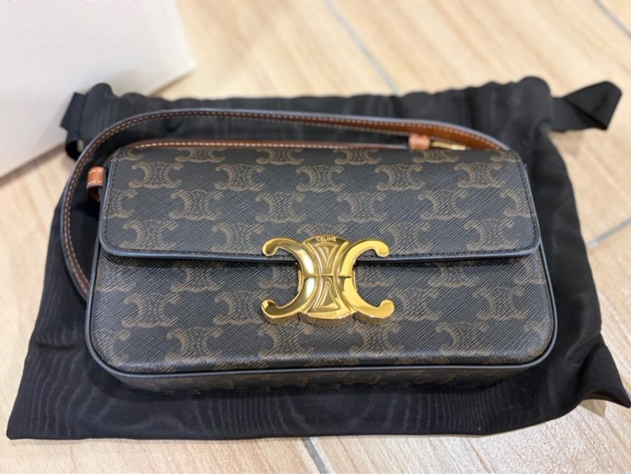 CELINE 凱旋門老花腋下包-0