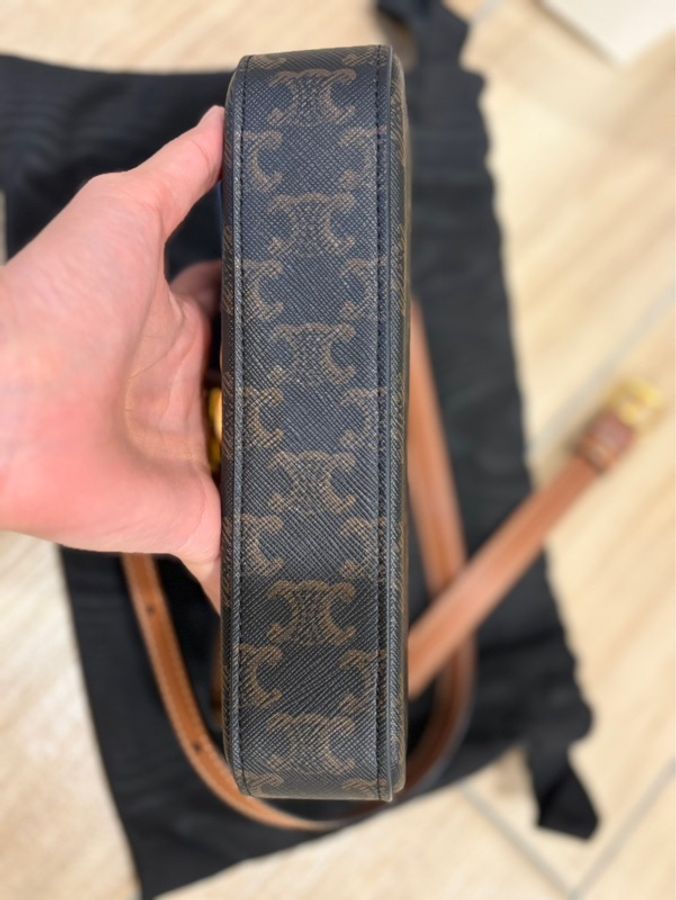 CELINE 凱旋門老花腋下包-3