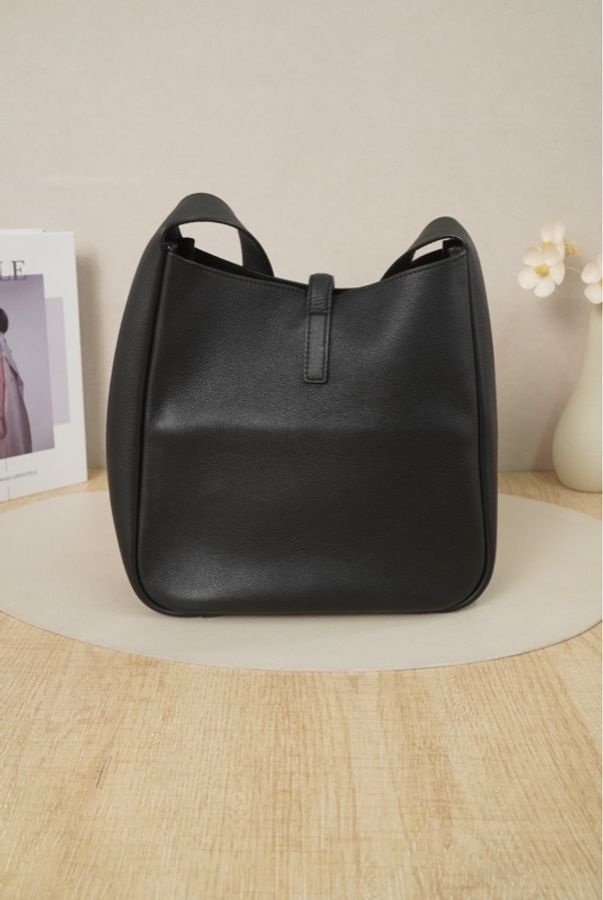 【VUINCA Vintage 價格僅供參考】SAINT LAURENT Hobo Small 黑色 牛皮-3