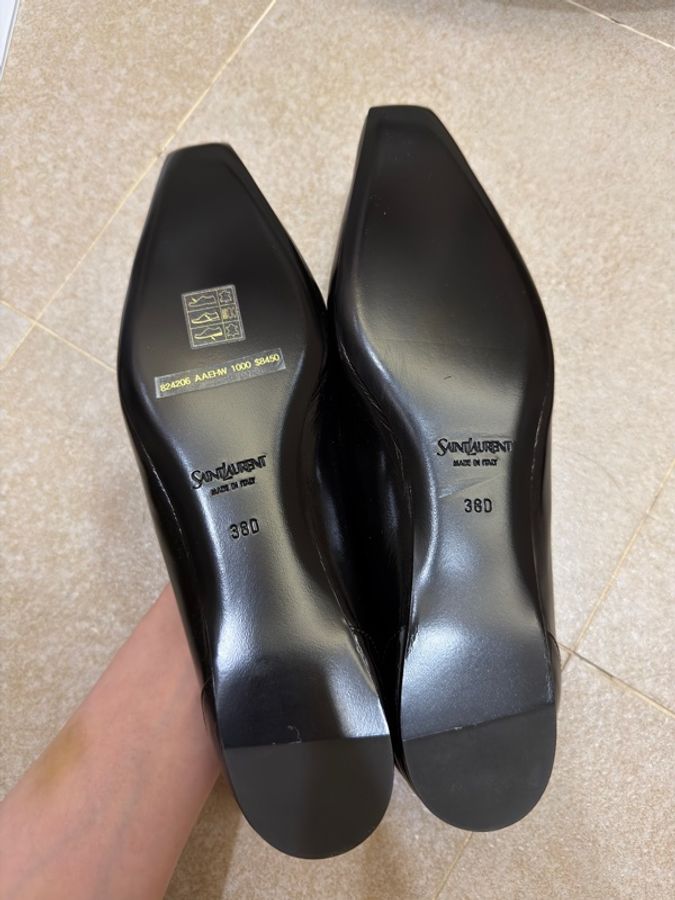 （全新）YSL Poppy 平底方頭鞋-3
