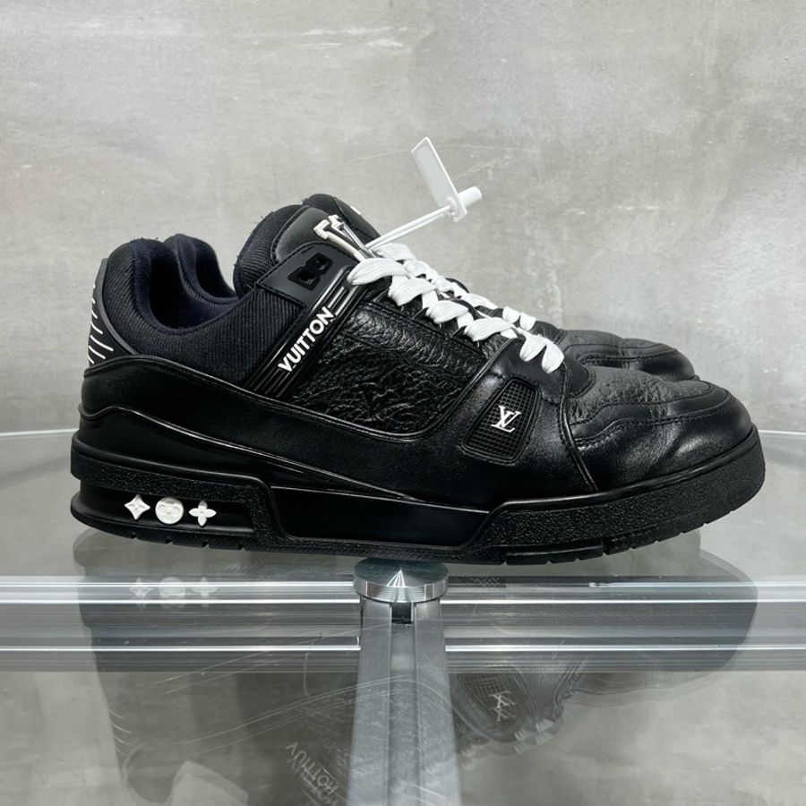 Louis Vuitton/路易威登 LV Trainer 黑武士 黑色藝術館 尺碼/UK9 /43碼-3