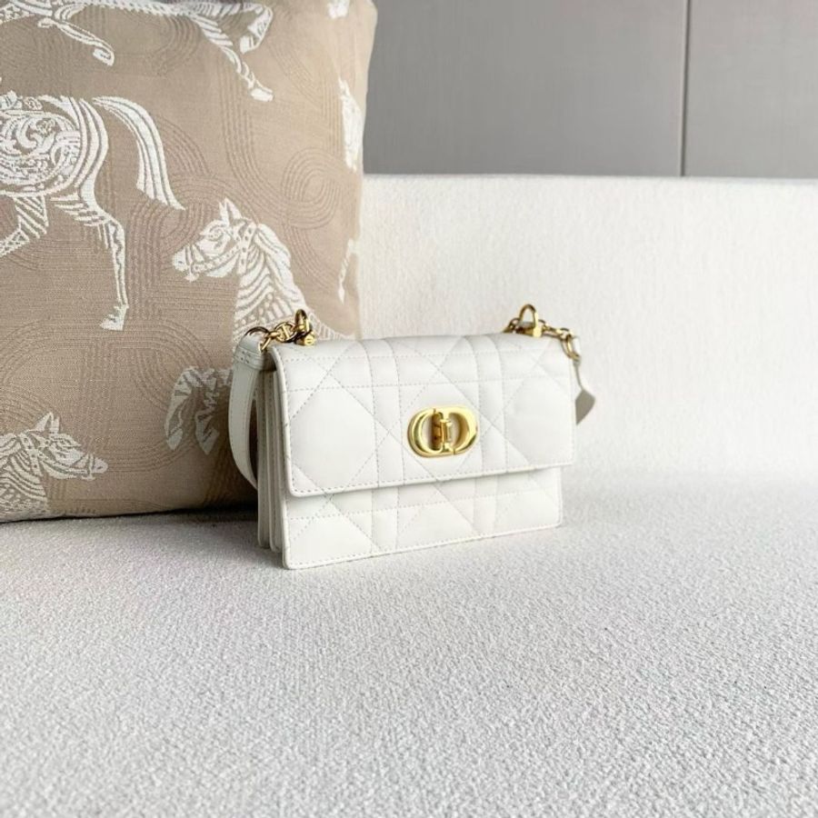 Dior 白金Miss Caro迷你鏈條包 19*13*4 9新 配件塵袋-6