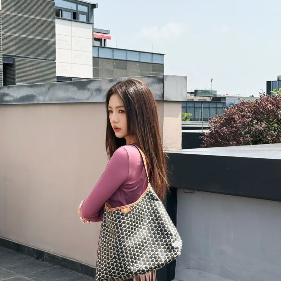 MOYNAT Hobo單肩包 - 棕-9