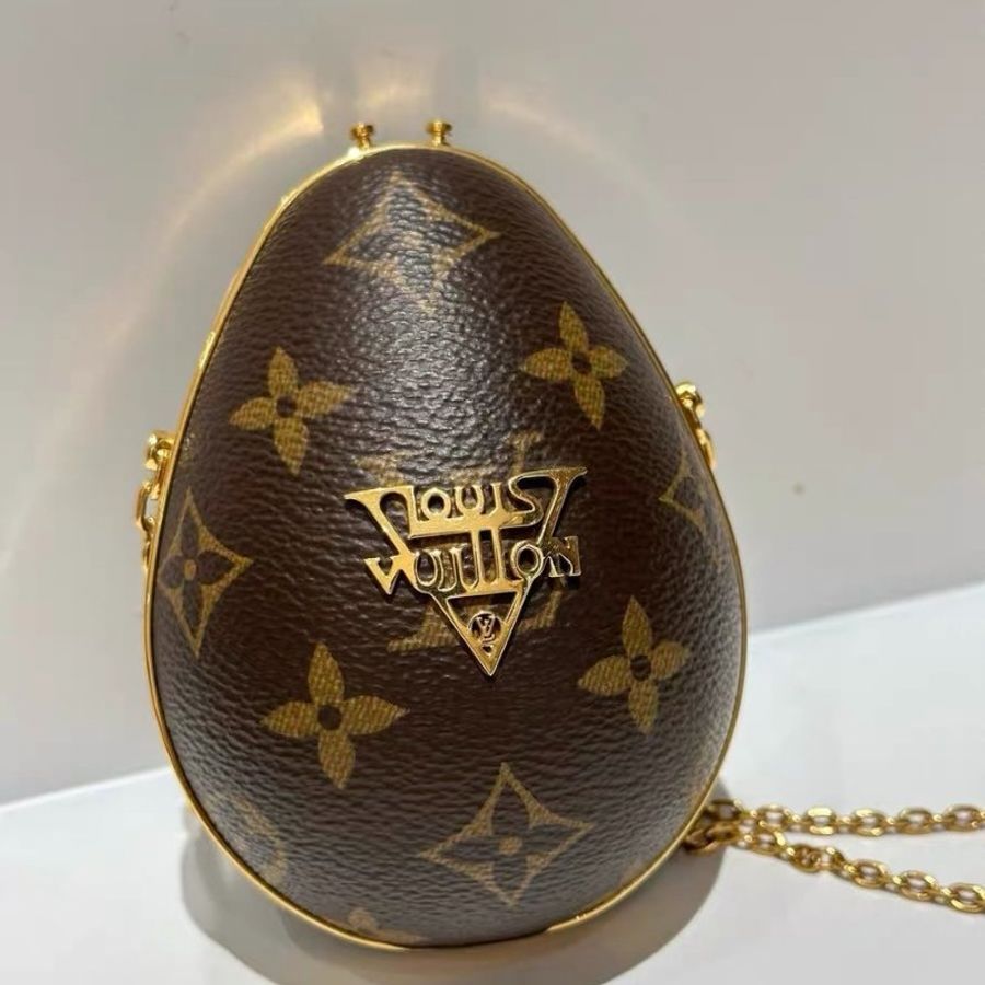 Louis Vuitton Egg Case 限量mini恐龍蛋包 10x13cm 99新配件塵袋-7