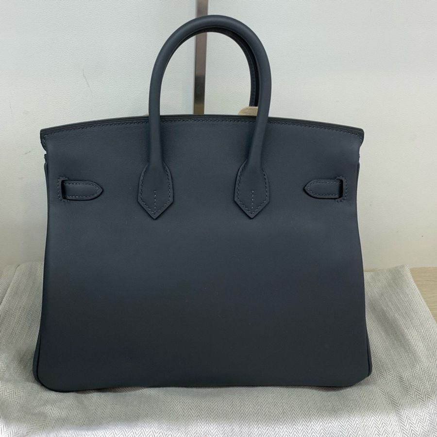 Hermes 愛馬仕 birkin 25 霧霾灰 淡金扣 swift皮 K刻-2