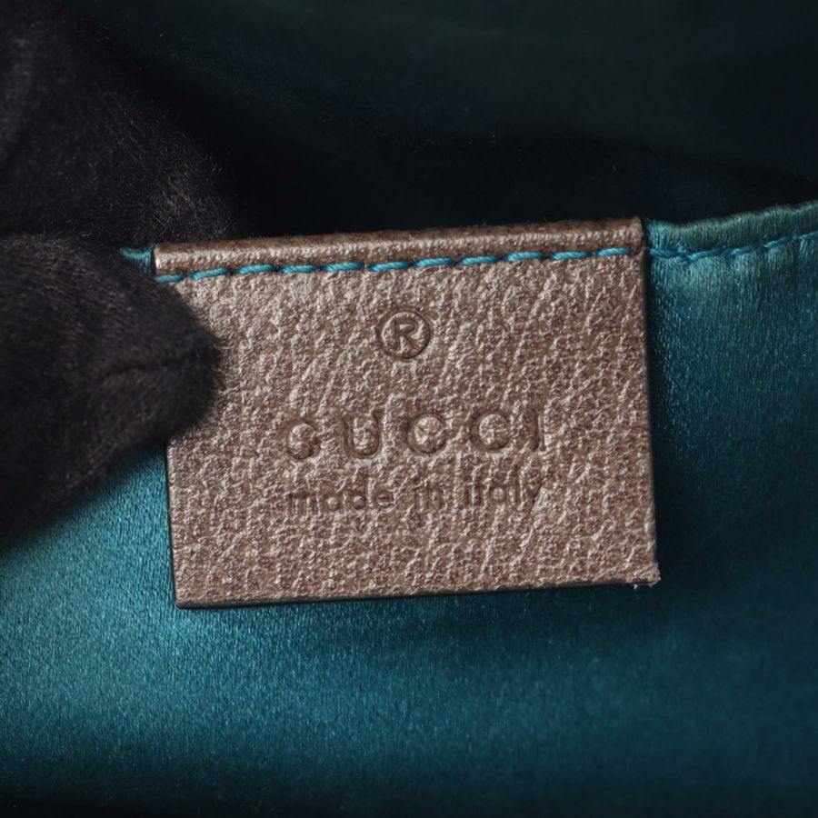 GUCCI Ophidia GG Supreme 斜背包 499621 帆布皮革 米色 二手-3
