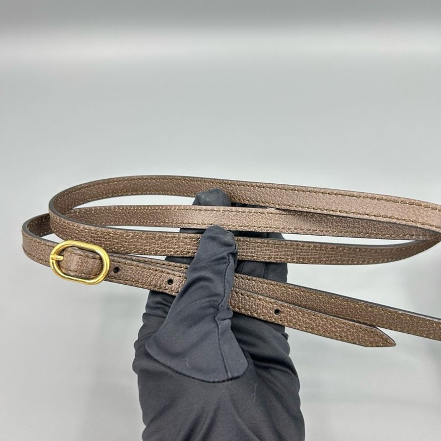 GUCCI 古馳 Ophidia烏木色老花迷你水桶包-7