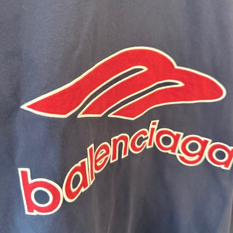 Balenciaga✨26S徽章刺繡球衣上衣T XS碼-5