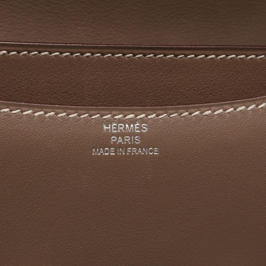 大象灰色 Swift牛皮 Mini Constance 肩背包 口O刻【HERMES 愛馬仕】-4