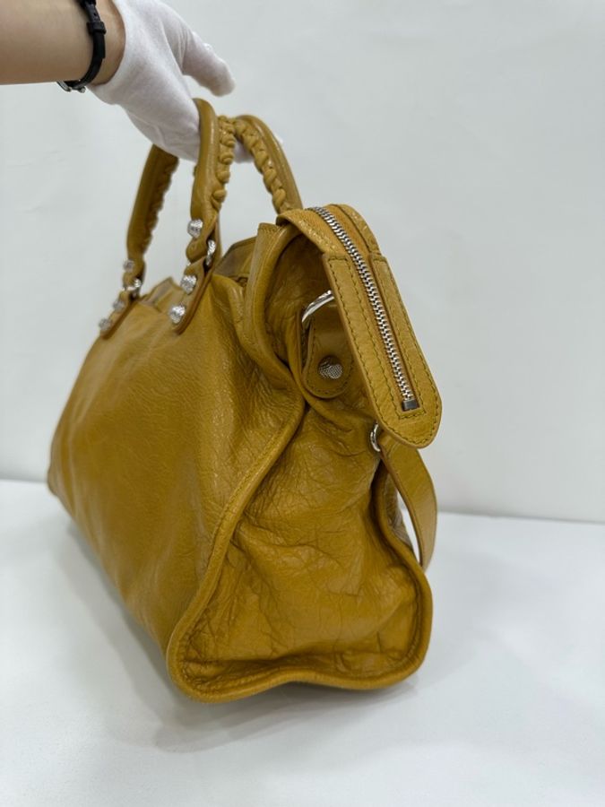 Balenciaga巴黎世家 Le City 中號機車包 缺鏡子 底長：38cm-3