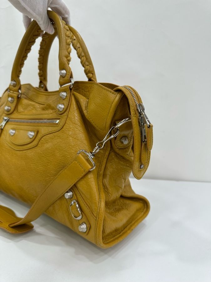 Balenciaga巴黎世家 Le City 中號機車包 缺鏡子 底長：38cm-4