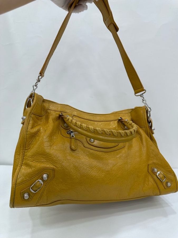 Balenciaga巴黎世家 Le City 中號機車包 缺鏡子 底長：38cm-6