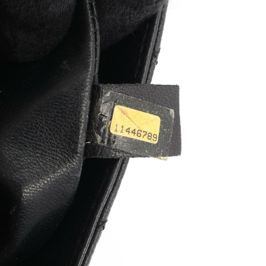 香奈兒 (CHANEL) Medallion 托特包 A01804 小牛皮黑金色五金二手女士-4