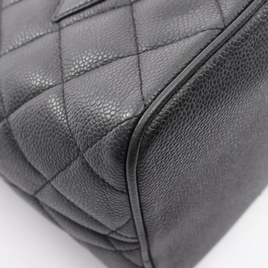 香奈兒 (CHANEL) Medallion 托特包 A01804 小牛皮黑金色五金二手女士-5