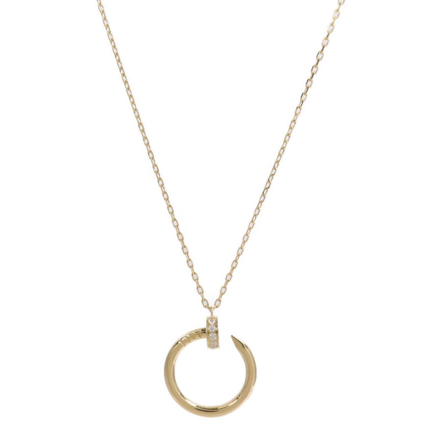 CARTIER 18K黃金Juste Un Clou鑽石項鍊-1