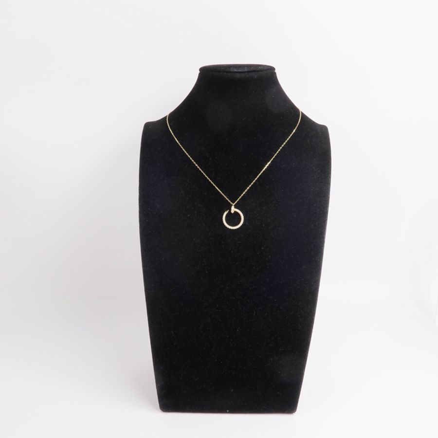 CARTIER 18K黃金Juste Un Clou鑽石項鍊-8