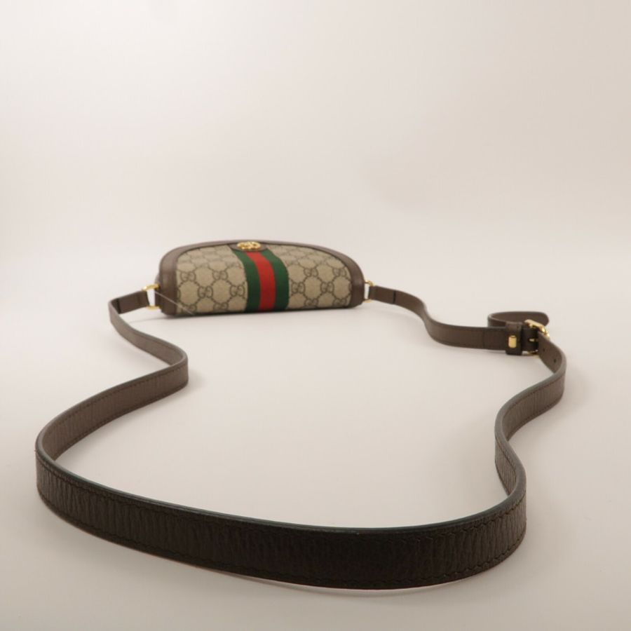 GUCCI 塗層帆布Ophidia Mini GG Supreme肩背袋-7