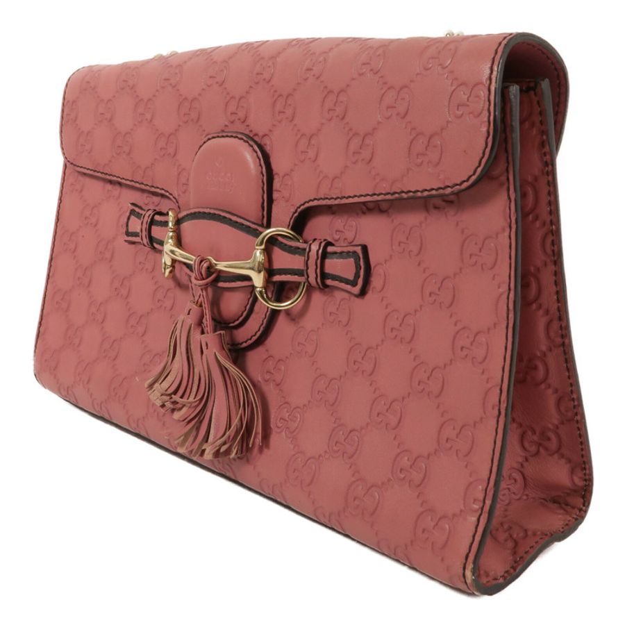 GUCCI 牛皮皮革Emily鏈帶肩背袋-2