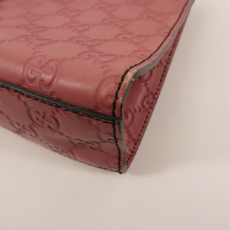 GUCCI 牛皮皮革Emily鏈帶肩背袋-10