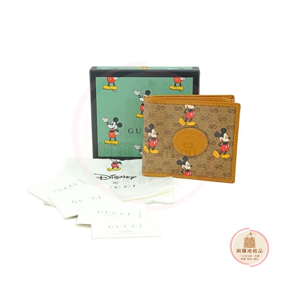 GUCCI 602547 DISNEY聯名米奇二折皮夾 短夾 錢包-2