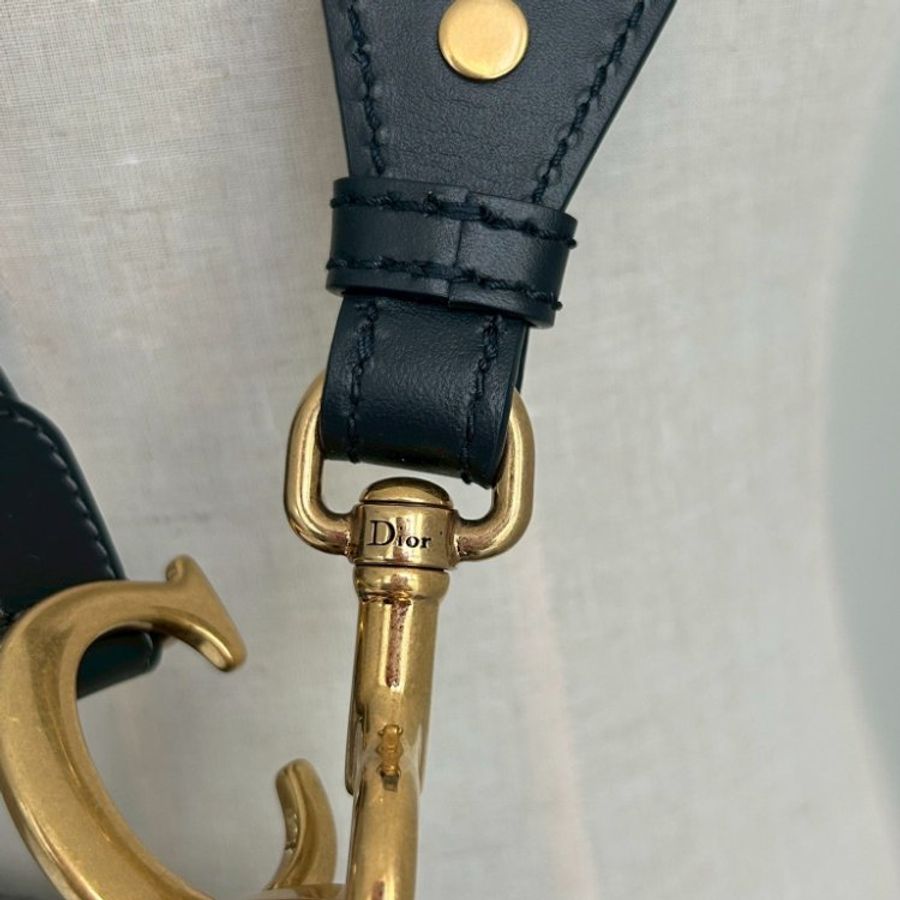 2nd-011 DIOR Saddle 中號馬鞍包(另送老花寬版背帶)-26