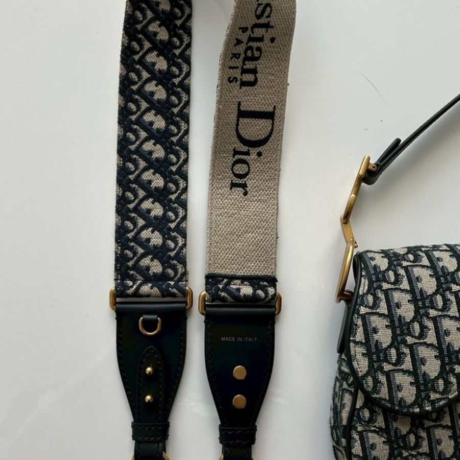 2nd-011 DIOR Saddle 中號馬鞍包(另送老花寬版背帶)-30