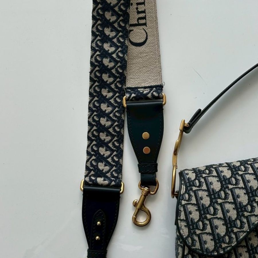 2nd-011 DIOR Saddle 中號馬鞍包(另送老花寬版背帶)-31
