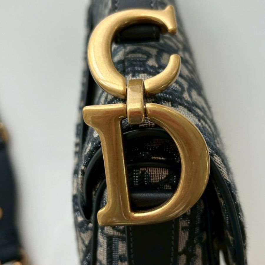 2nd-011 DIOR Saddle 中號馬鞍包(另送老花寬版背帶)-36