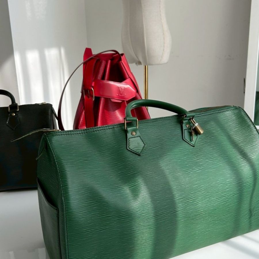 J023 LV Epi Speedy40 水波紋旅行袋手提包-0