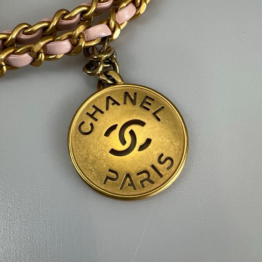 CHANEL 22包MINI 粉色 AS3980/晶片款-7