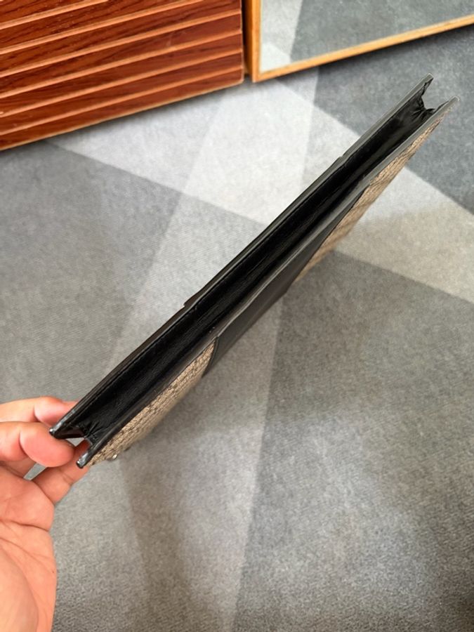 Gucci拼接皮革手拿包-4