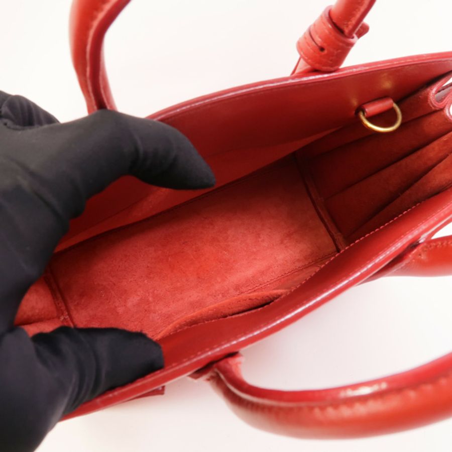 SAINT LAURENT 牛皮皮革Sac De Jour Nano手挽肩背兩用袋-4