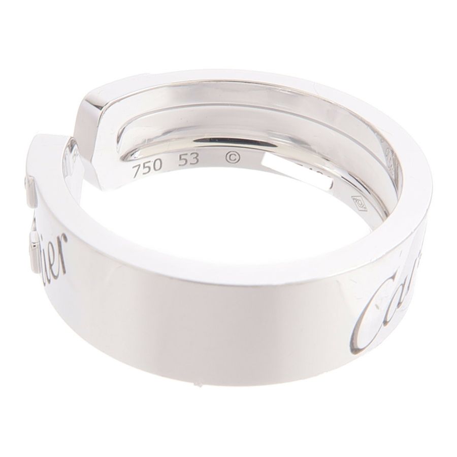 CARTIER 18K/白金C2 Diamond鑽石戒指-4