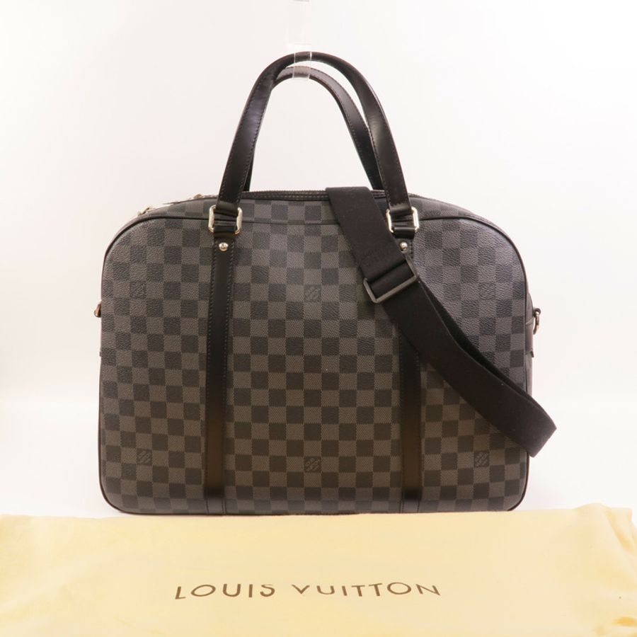 LOUIS VUITTON Damier Graphite Jorn手挽肩背兩用袋-10
