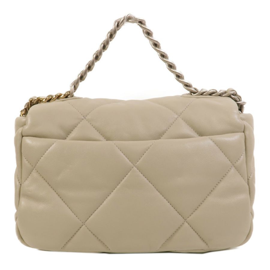 CHANEL 羊皮皮革Chanel 19 Small鏈帶肩背袋-1