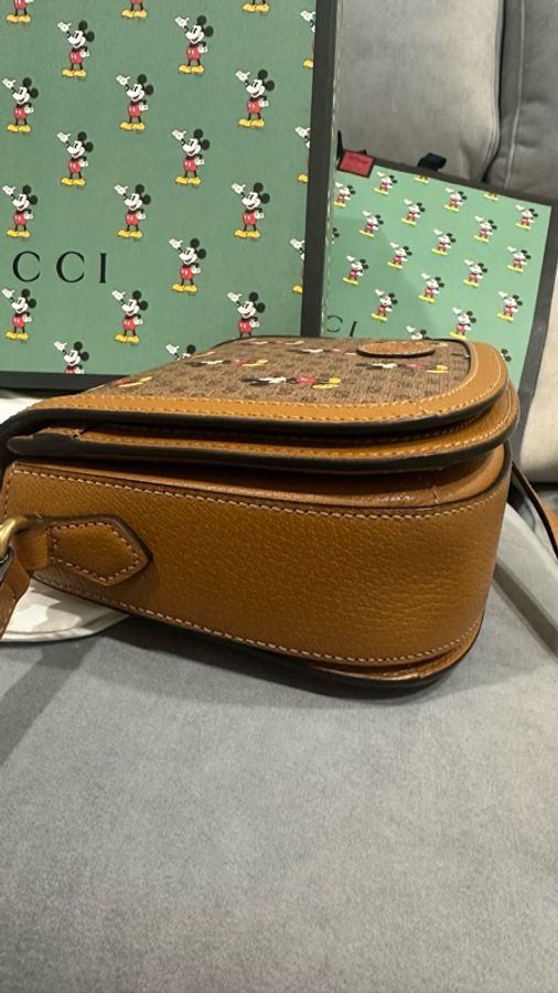 收藏品 gucci 迪士尼絕版聯名馬鞍包-9