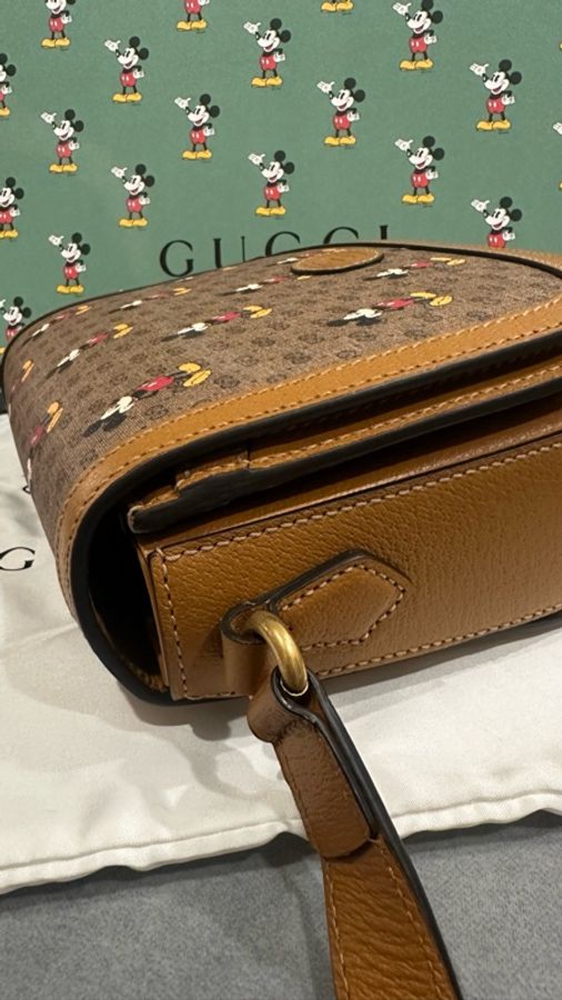收藏品 gucci 迪士尼絕版聯名馬鞍包-10