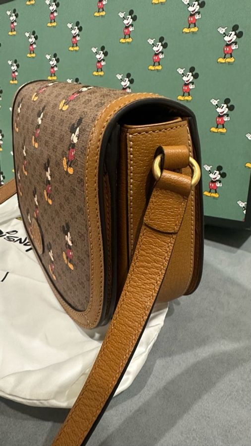 收藏品 gucci 迪士尼絕版聯名馬鞍包-22