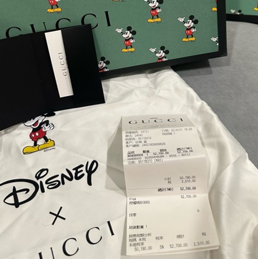 收藏品 gucci 迪士尼絕版聯名馬鞍包-26